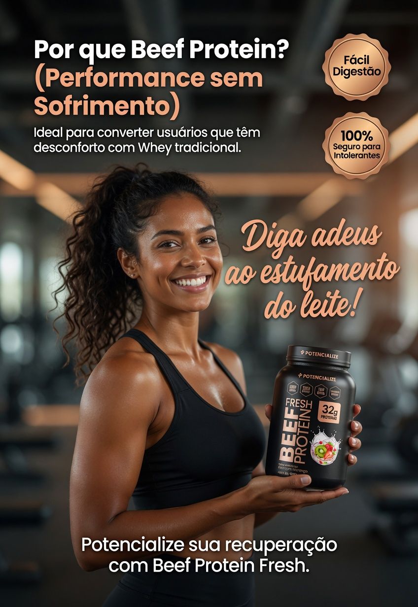 Aline treinando na academia com o Beef Protein Fresh