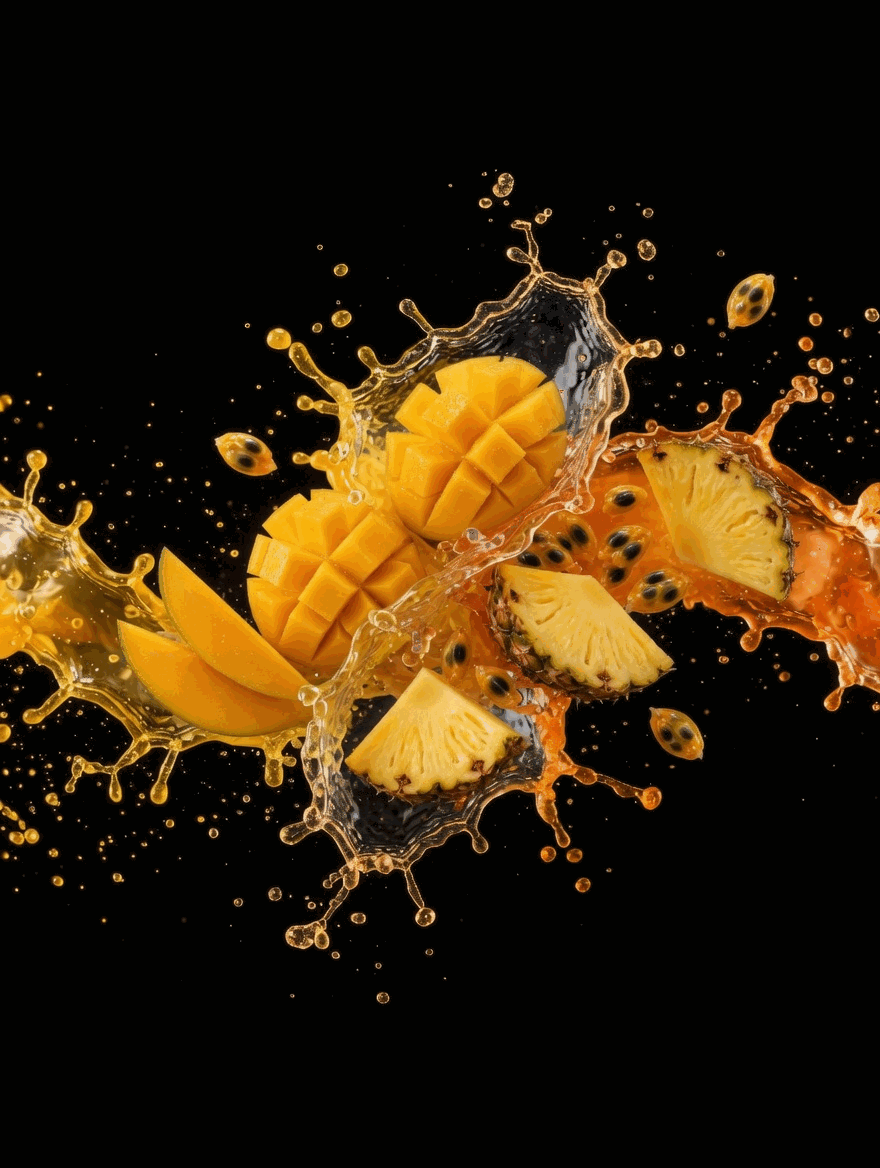 Splash de abacaxi, manga e maracujá