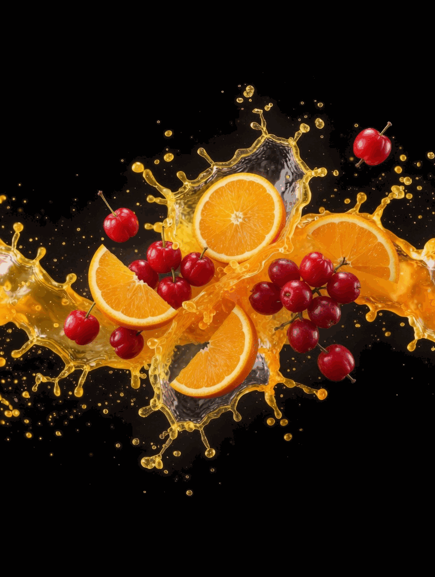 Splash de laranja e acerola